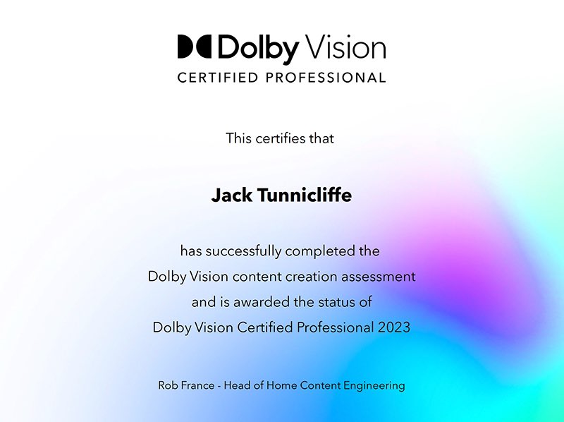 JavaPostProd's tweet photo. Dolby Vision HDR (High Dynamic Range) Video is now at @JavaPostProd! Company owner and chief colourist, “Java Jack” Tunnicliffe, is now officially certified as a @Dolby Vision HDR colourist.
#hdr #dolby #dolbyvision #postproduction #film #tv #colorcorrection #colourcorrection https://t.co/26Zr8a9T8A