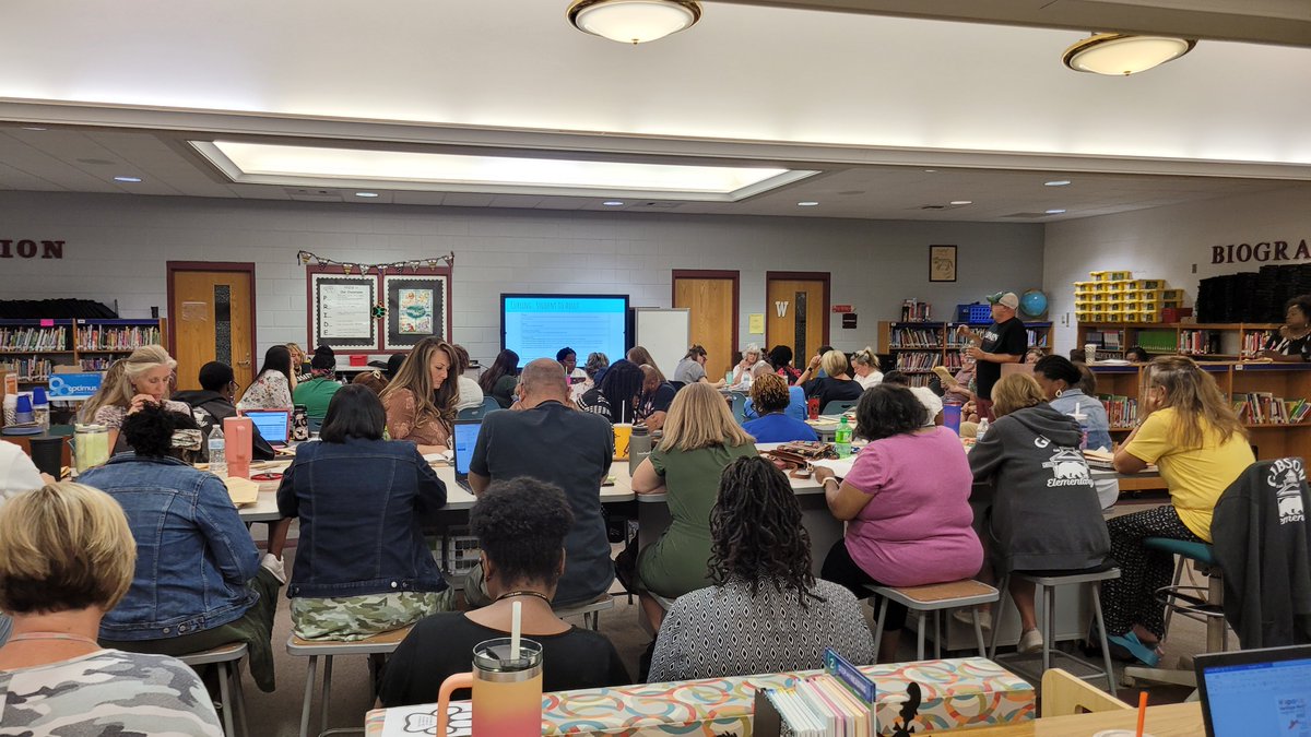 And so 2023-2024 is off!   Meet our Admin Team rockin some 1st day back to school training!  
woo hooo!  One Band One Sound One Gibson!
<a href="/ccrussell717/">Cynthia C Russell</a> <a href="/GibsonGrizzlies/">Gibson Elementary</a> <a href="/GibsonESAP/">Travis Williams</a> @melanie_sayles
