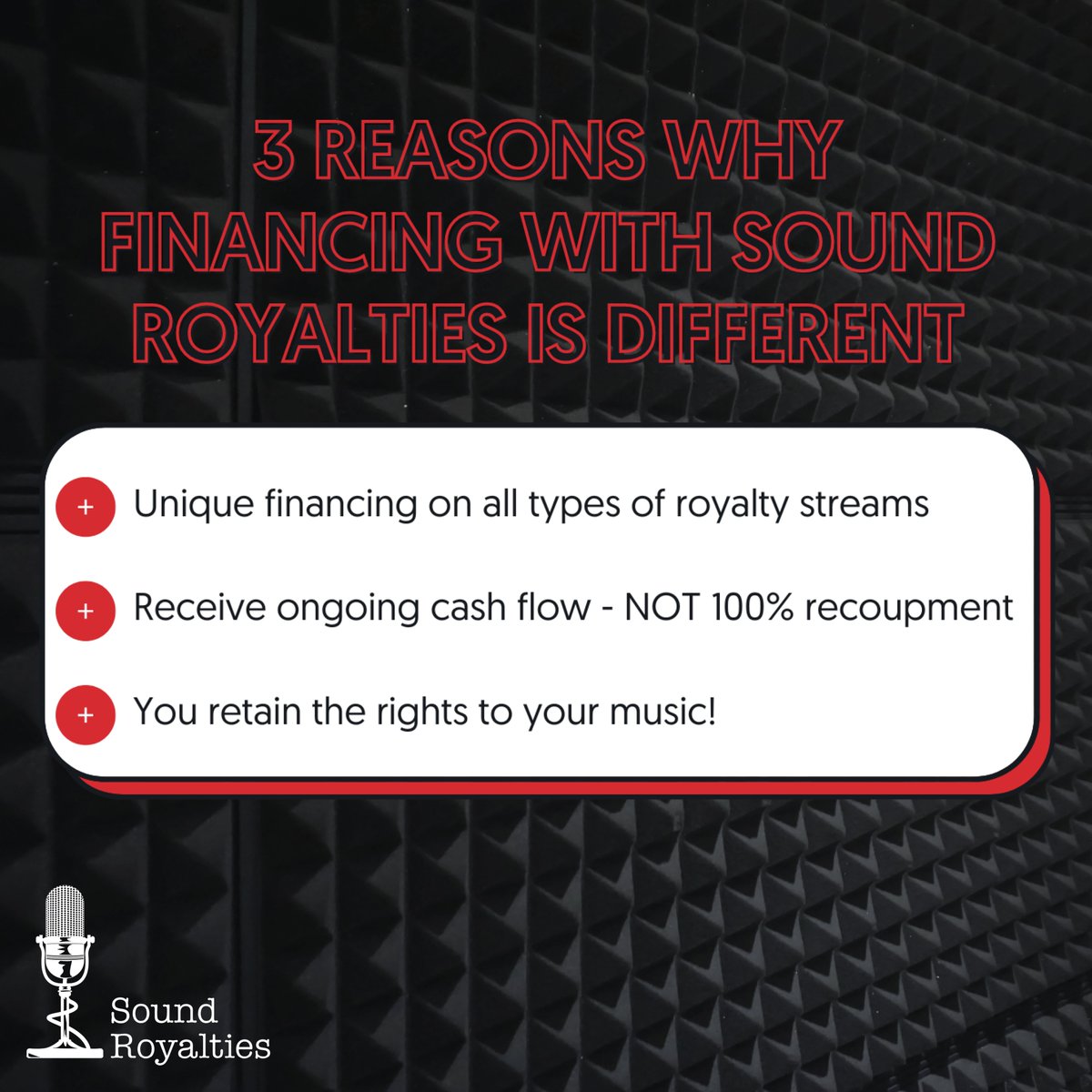 Since 2014, thousands of Creatives have turned to Sound Royalties for their creative financing! Learn more about what makes us different by clicking here: bit.ly/3oht4Va. #MusicCreation #MusicRoyalties #Producer #Songwriter #Songwriter #MusicIndustry #RoyaltyStreams