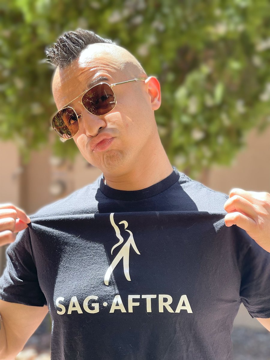 I’m not able to be on the picket line today, but I’m repping my union shirt at my office job today! 🪧 #SagAftraStrike #SagAftraStrong #WGAstrong #HotStrikeSummer