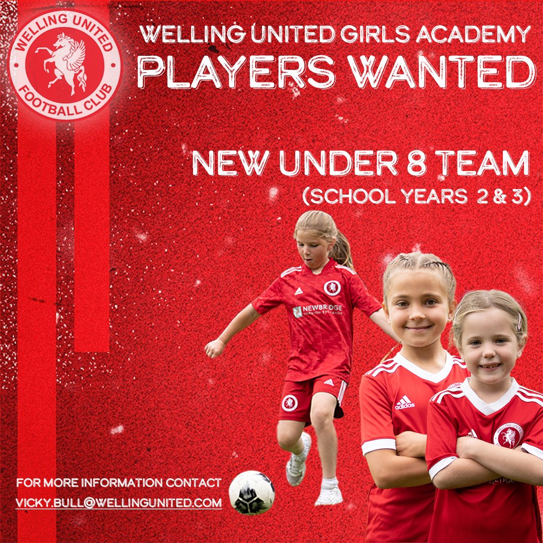 Our youngest team are looking for more young ballers to join us for the season!

If you know a girl wanting to start her football journey - please get in touch ☺️⚽️

#futurelionesses