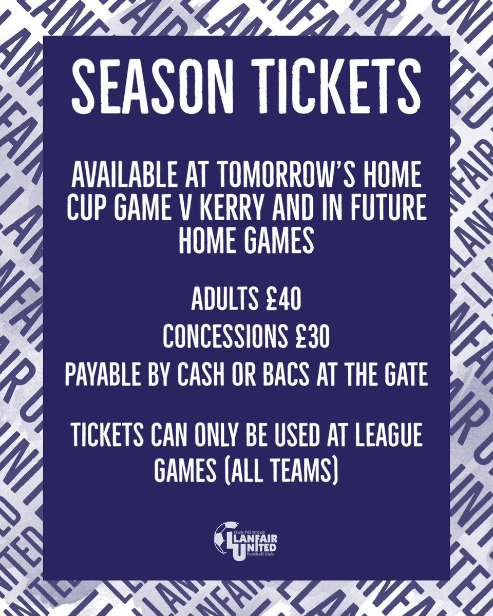 🎟 Season Tickets 🎟