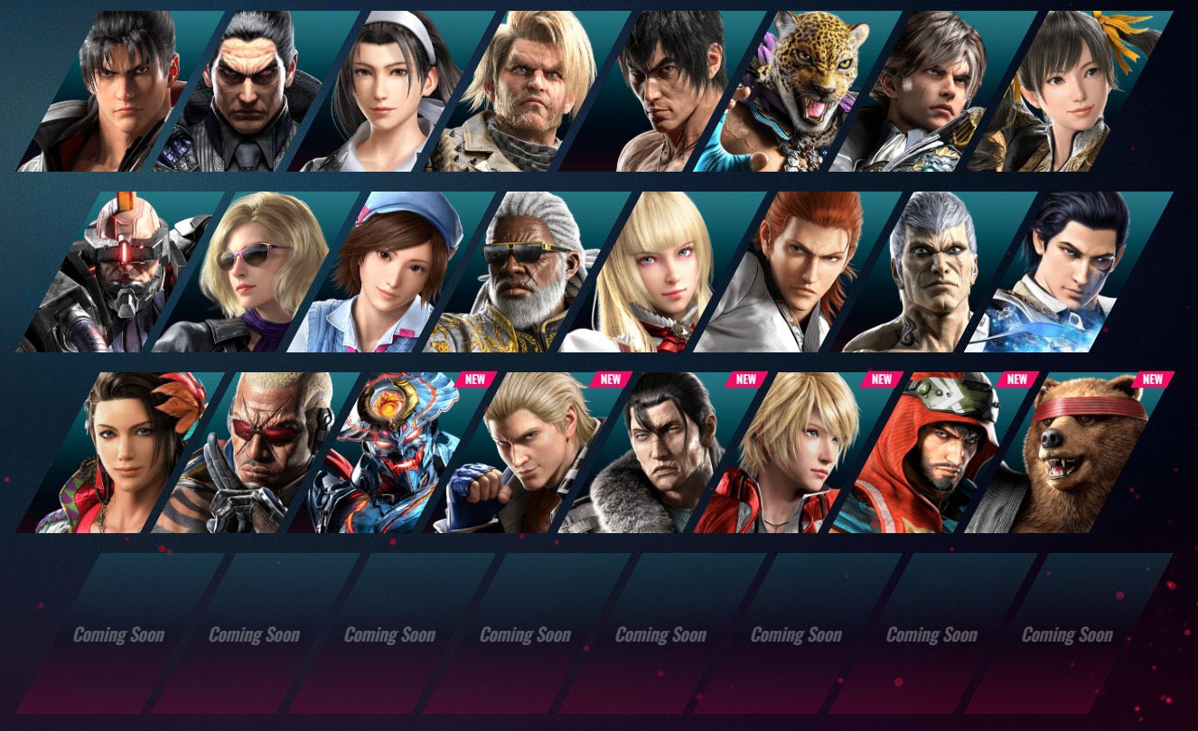 This Tekken 8 Character Select Screen 