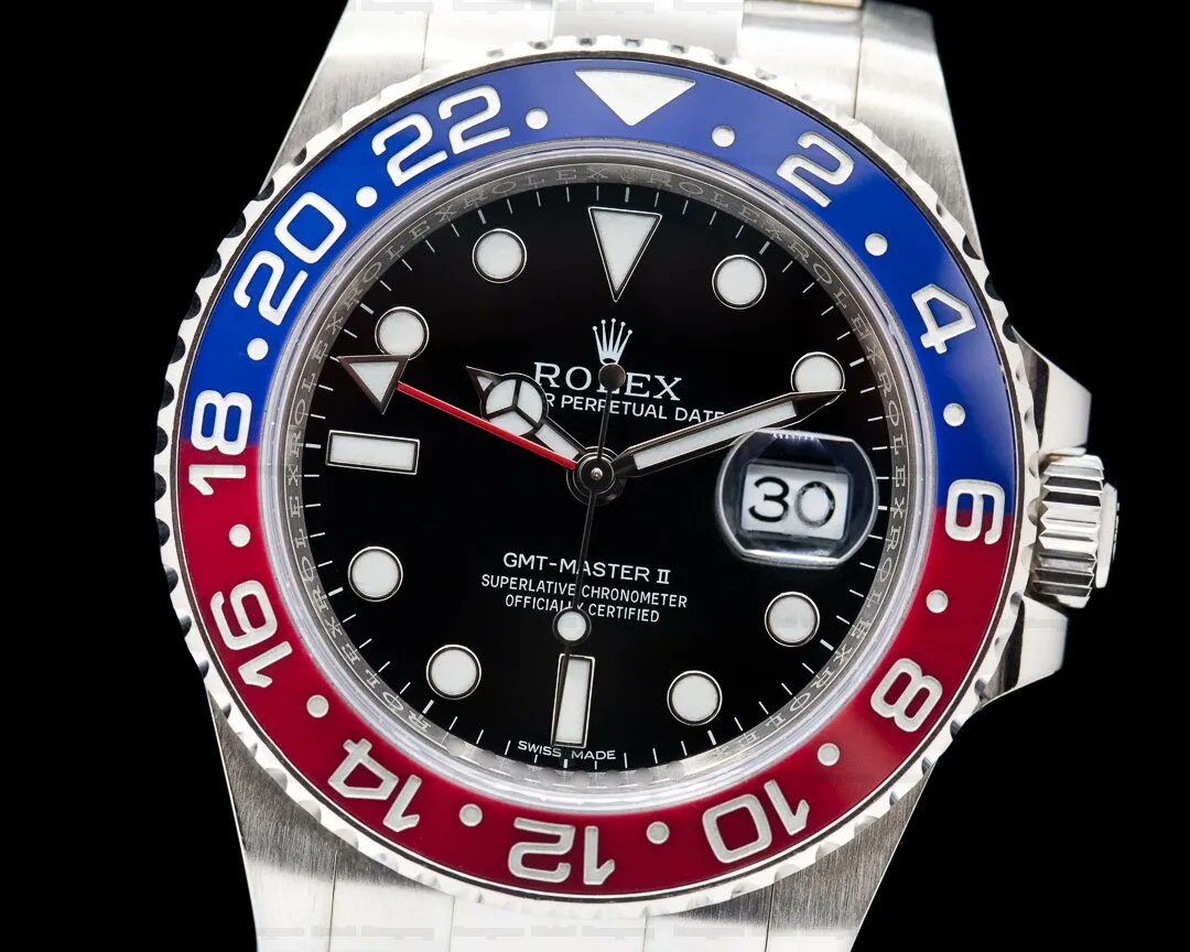 EuropeanWatchCo's tweet image. Rolex GMT Master II 116719 Ceramic "Pepsi" 18k Black Dial. bit.ly/45AGaAK 

#Rolex
#GMTMasterII                                                                      
#Horology
#Rolex116719