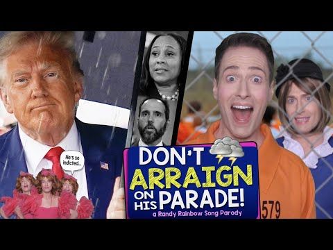 pinkusensei's tweet photo. Today's post is #RandyRainbow sings 'Don't Arraign on His Parade!' Link in reply. #arraignmentday #music #comedy https://t.co/bdvTLyOxQM