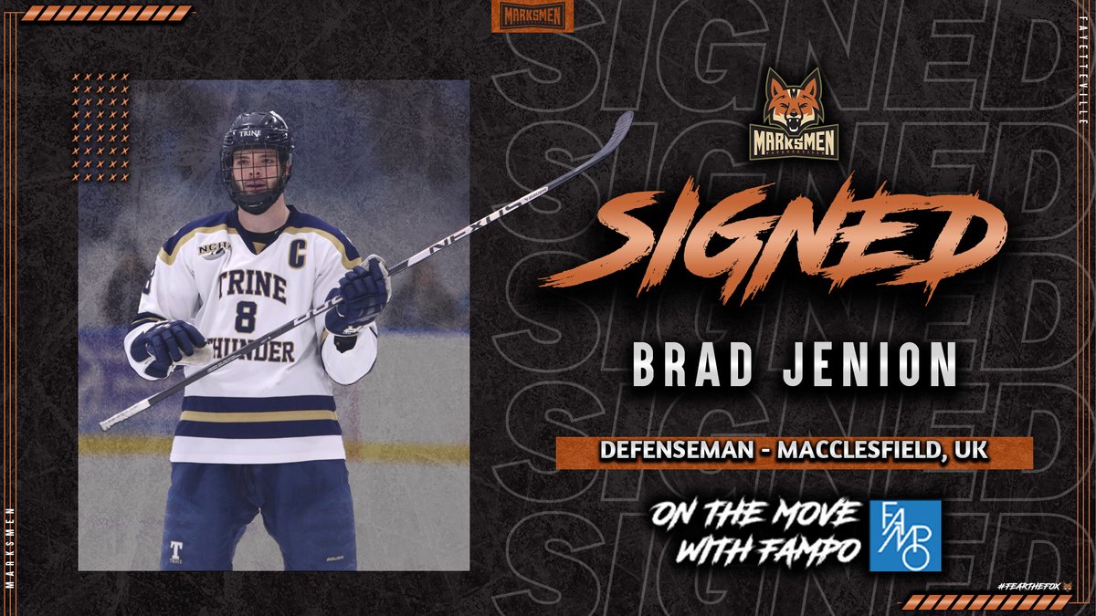 🚨 SIGNING ALERT 🚨

The Marksmen are On The Move With Fayetteville Area Metropolitan Planning Organization-FAMPO! Team adds size and leadership to blueline with the signing of Brad Jenion!

Read more at marksmenhockey.com!

#FearTheFox🦊