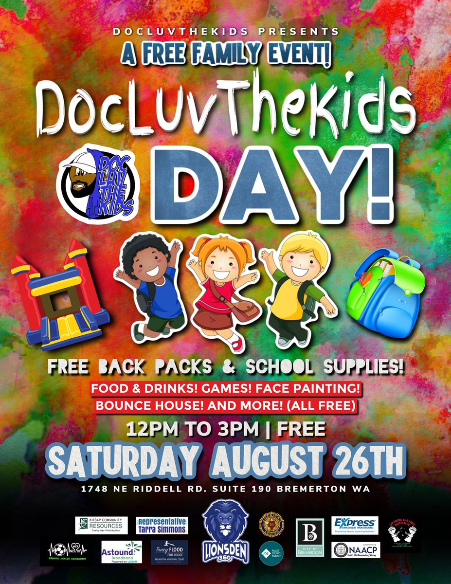 8/26 #DocLuvTheKidsDAY2023 FREE FAMILY EVENT!