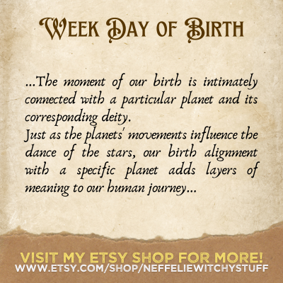 NeffeliesStuff's tweet photo. #wicca #witchcraft #witchtwt #bookofshadows #witchesoftwitter #grimoire #magick #occult #witches #pagan #weekdays #moonphases #birthmoon #astrology
⭐⭐⭐
Birth Moon Phases and Week Days
https://t.co/SkYW6D0GWo https://t.co/FWwSqOgkIP