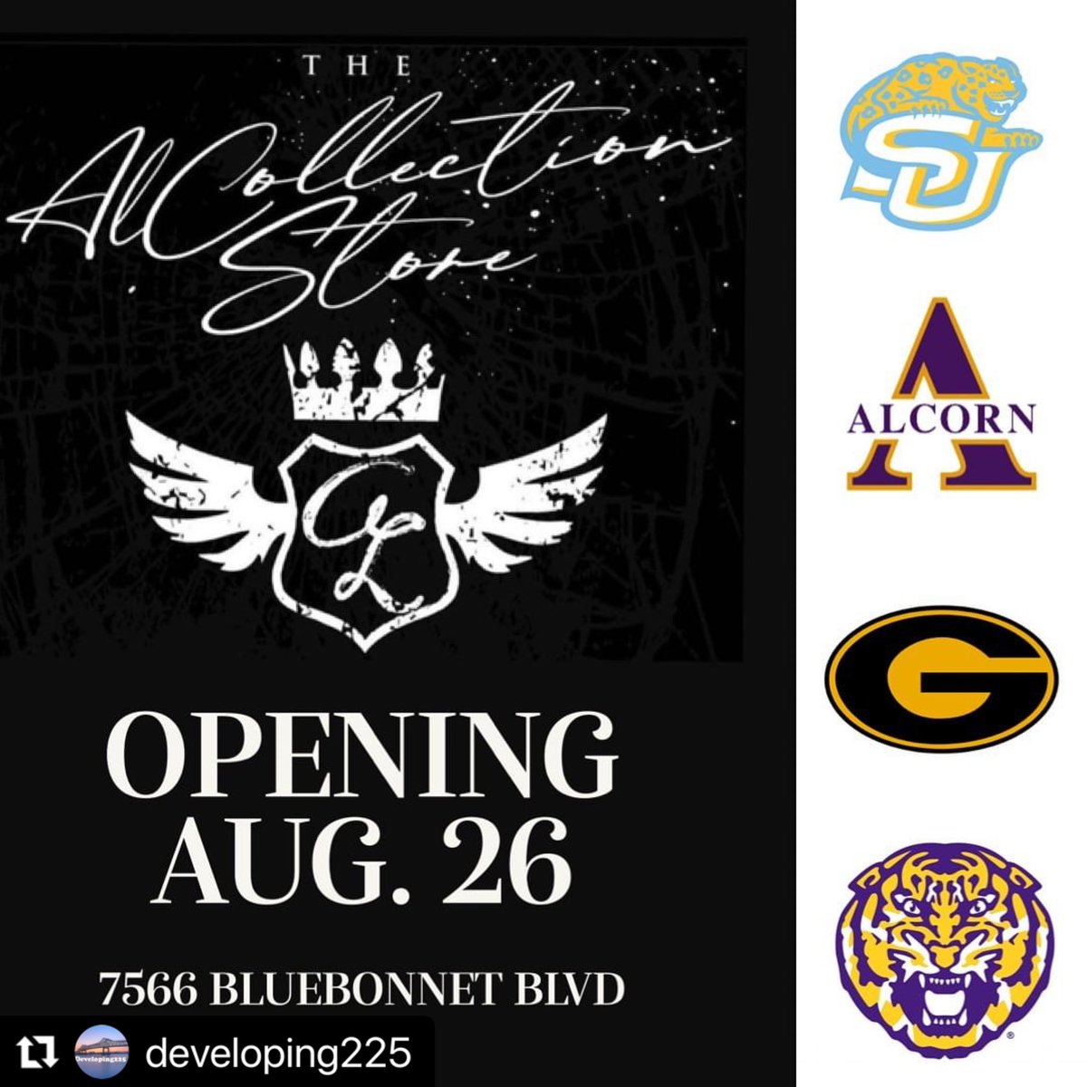 LifeOfKFab's tweet image. Join us for the opening of our new store. #TheALCollectionStore 7566 Baton Rouge, La.