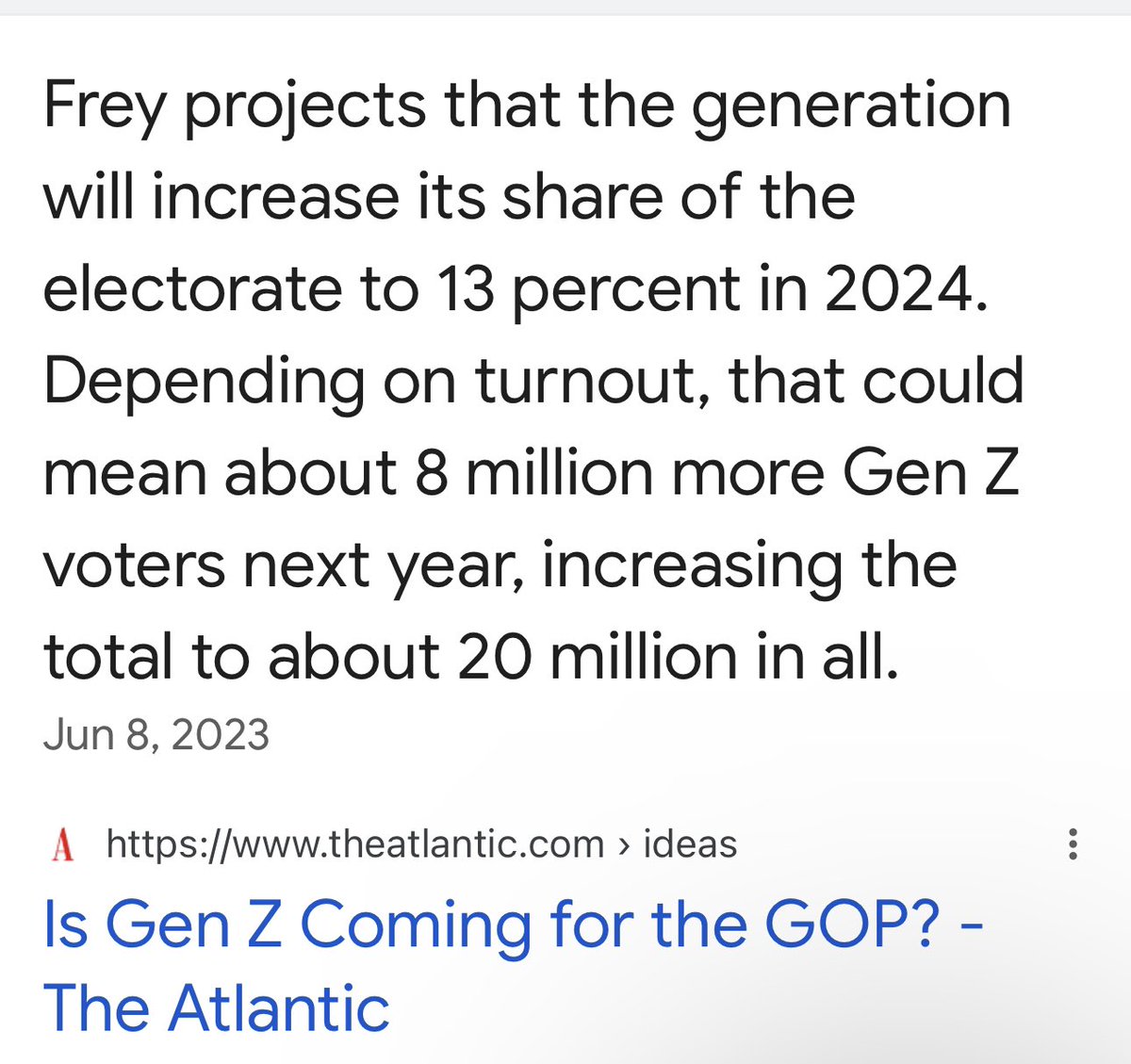 When you’re watching the GOP Primary debate tomorrow, keep in mind that this candidate, Vivek Ramaswamy, thinks the voting age should be raised to 25. He doesn’t believe voters age 18-25 should be allowed to vote unless they’re in the military, or meet specific criteria like…