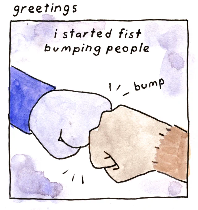 put a comic about greeting ppl on the patreon 