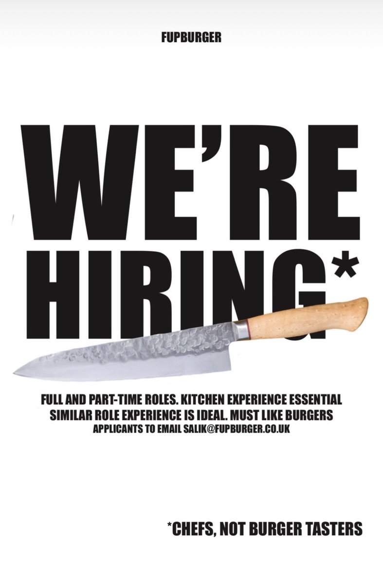 Desperate for some burger crew in Norwich this weekend if anyone fancies helping out? 
<a href="/fupburger/">FUPBURGER</a>