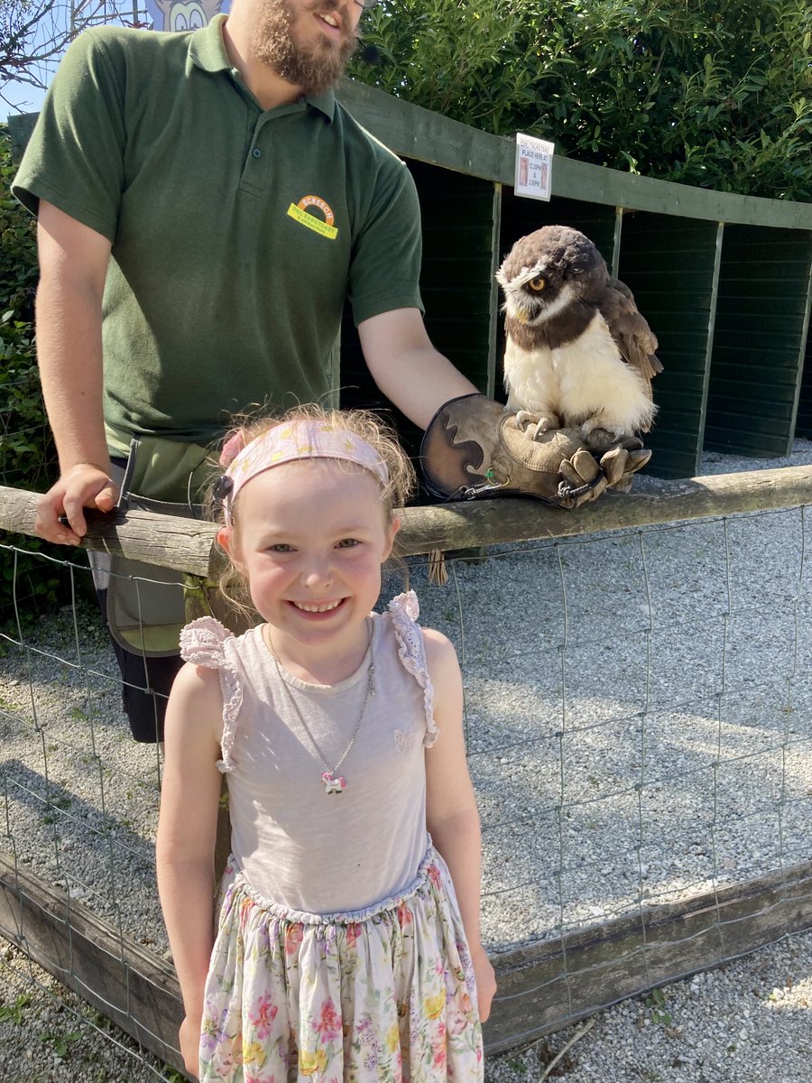 A HUGE thank you to Bret, Zoe and all at ⁦@ScreechOwlSanct⁩ today! Abi took Daisy to meet the real owls and had the most fantastic time. Loved the two flying displays, the nature walk and the meet the owls session too! 🦉❤️ Pure joy ALL day