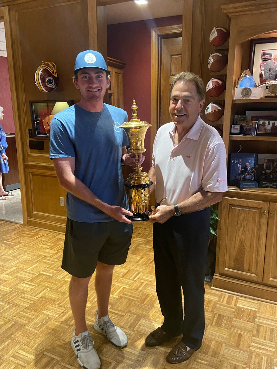 Saban big golf guy 🐘 <a href="/AlabamaMGolf/">Alabama Men's Golf</a>
