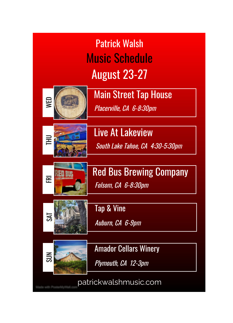 This Week:  @LiveatLakeview @RedBusBrew