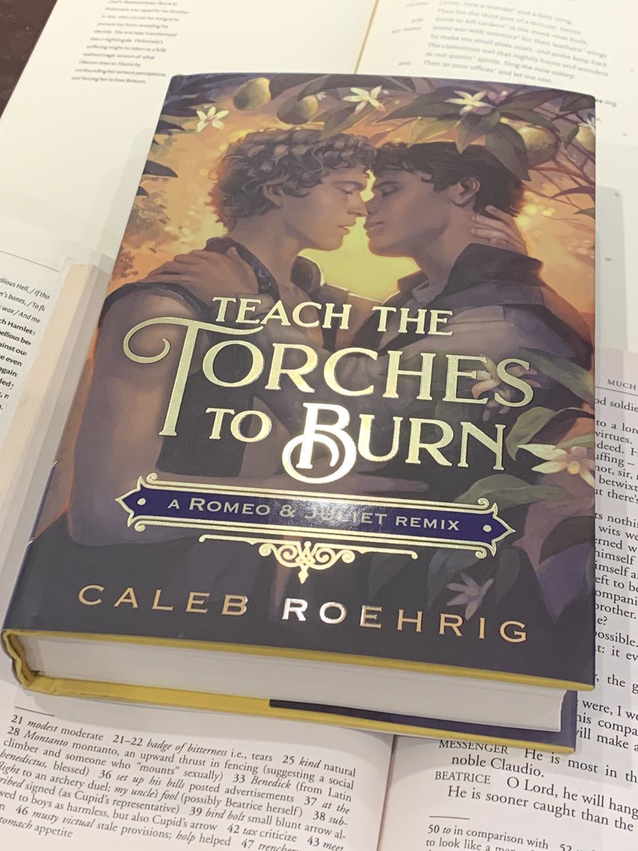 The happiest of book birthdays to TEACH THE TORCHES TO BURN, @MikalebRoehrig! My Shakespeare nerd heart is overjoyed; I can’t wait to read! 🥳