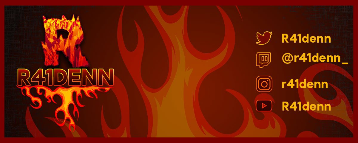 R41denn's tweet photo. I'd love to give a shout to amazing @amberhart for my making my logo and banner. They turned out better than I could ever imagined and are well worth the cost. Thank you very much amber hart https://t.co/fhhC5WaK6r