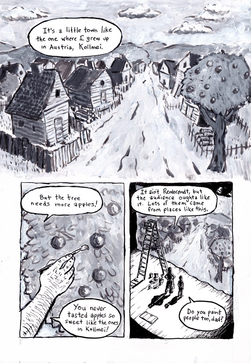 Dan Mazur (@danmazurcomics) on Twitter photo When Will was young, his father Sam Eisner painted sets for Yiddish Theater. Early stuff from the Will Eisner biographic novel coming from <a href="/NBMPUB/">NBM Graphic Novels</a> all the way in Spring 2025. When Will was young, his father Sam Eisner painted sets for Yiddish Theater. Early stuff from the Will Eisner biographic novel coming from <a href="/NBMPUB/">NBM Graphic Novels</a> all the way in Spring 2025.