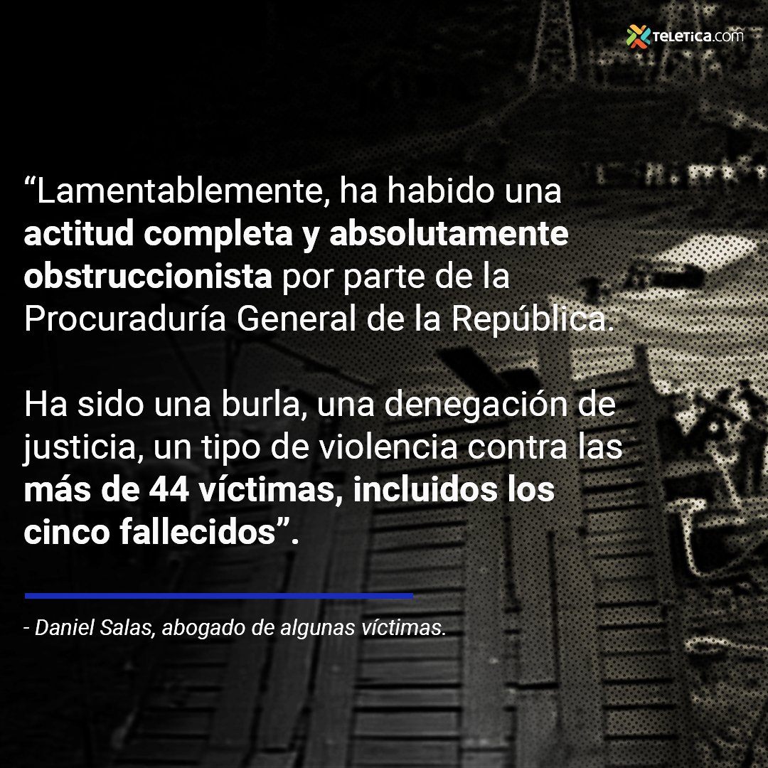 Más información: ow.ly/VbBB50PC2FE | A dos meses de cumplirse 14 años de la tragedia por la caída del puente de hamaca en Turrubares, las víctimas siguen sin saber si este caso irá o no a juicio.