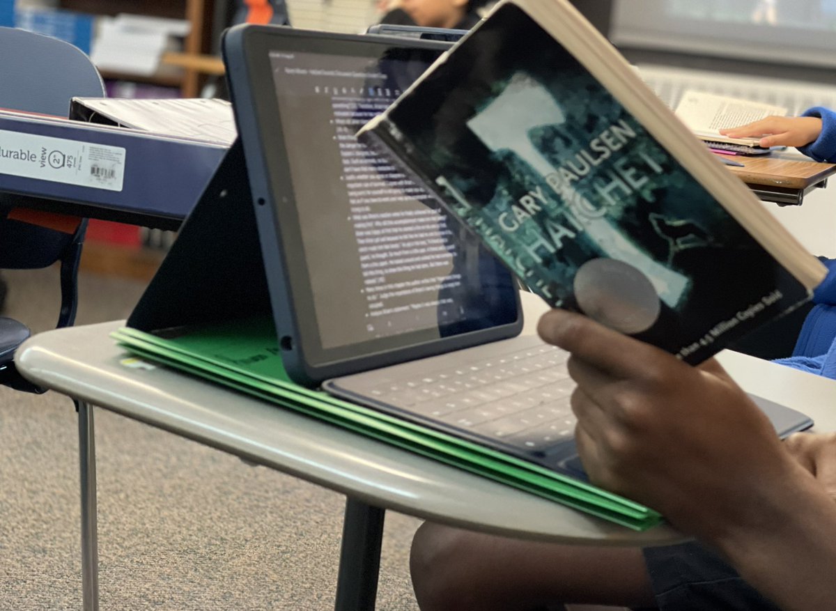 jlmarshall2010's tweet photo. 7th grade scholars facilitated their own Socratic Seminar using their summer reading text, Hatchet! They asked the questions, cited textual evidence, and eloquently discussed their positions like college kids. 🙌🏾 #ExceedingExpectations #SummerReading #LiteracyFirst https://t.co/6VJgAZ5Dgo