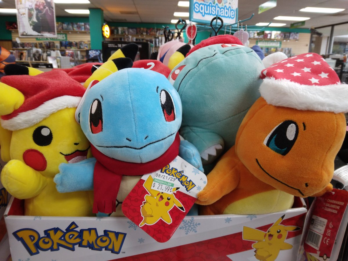 DLairSA's tweet photo. Too early for Halloween? Not according to Pikachu! New Halloween and Holiday Pokémon plushes, plus Tokidoki x Sanrio Series 2 and Lovesick Lab by Shin Woo blind boxes are all here! https://t.co/lUDd3F8SVd