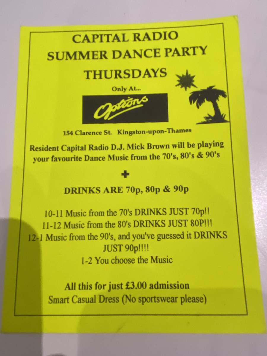 ⁦<a href="/djmickbrown/">Mick Brown</a>⁩ remember these nights…?  Look at the price if the drinks !