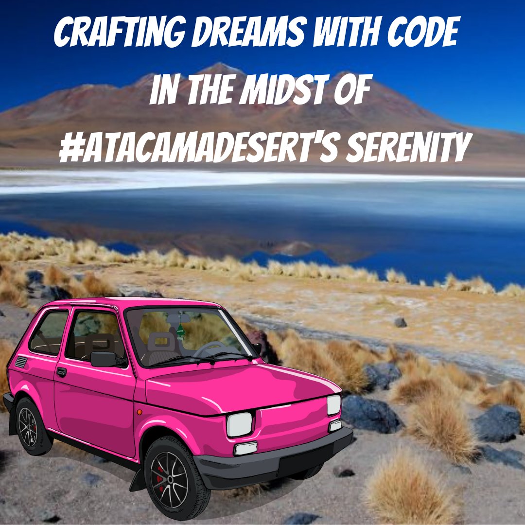 GM fam,

Crafting dreams with code in the midst of #AtacamaDesert's serenity 📊🚗🏜️

#LittleAndLoud #NFTs #web3 #car #blockchain