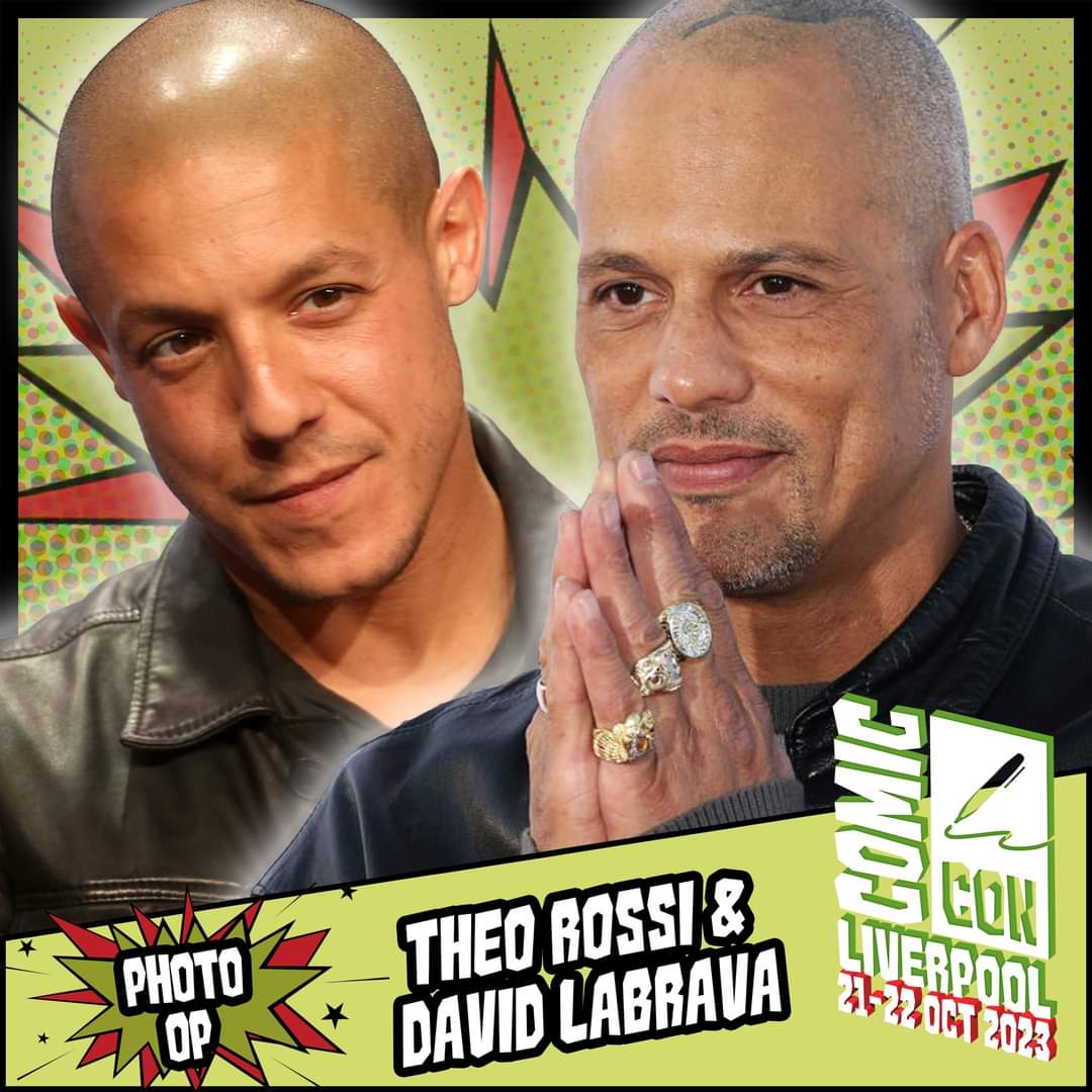 comconliverpool's tweet photo. COMIC CON LIVERPOOL PHOTO ANNOUNCEMENT - DAVID LABRAVA & THEO ROSSI
To get tickets for this duo photo with @Theorossi and @davidlabrava please go to https://t.co/3hLPdmXAsr
#TheoRossi #DavidLabrava #SonsofAnarchy #ComicConLiverpool #ComicCon #Liverpool https://t.co/GK1QWeenPh