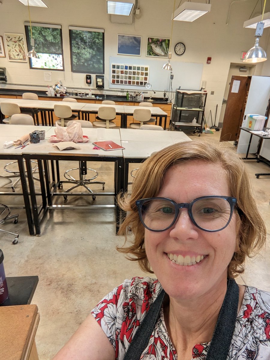 All set up and ready for a new semester of Ceramics 1, #UCclermont