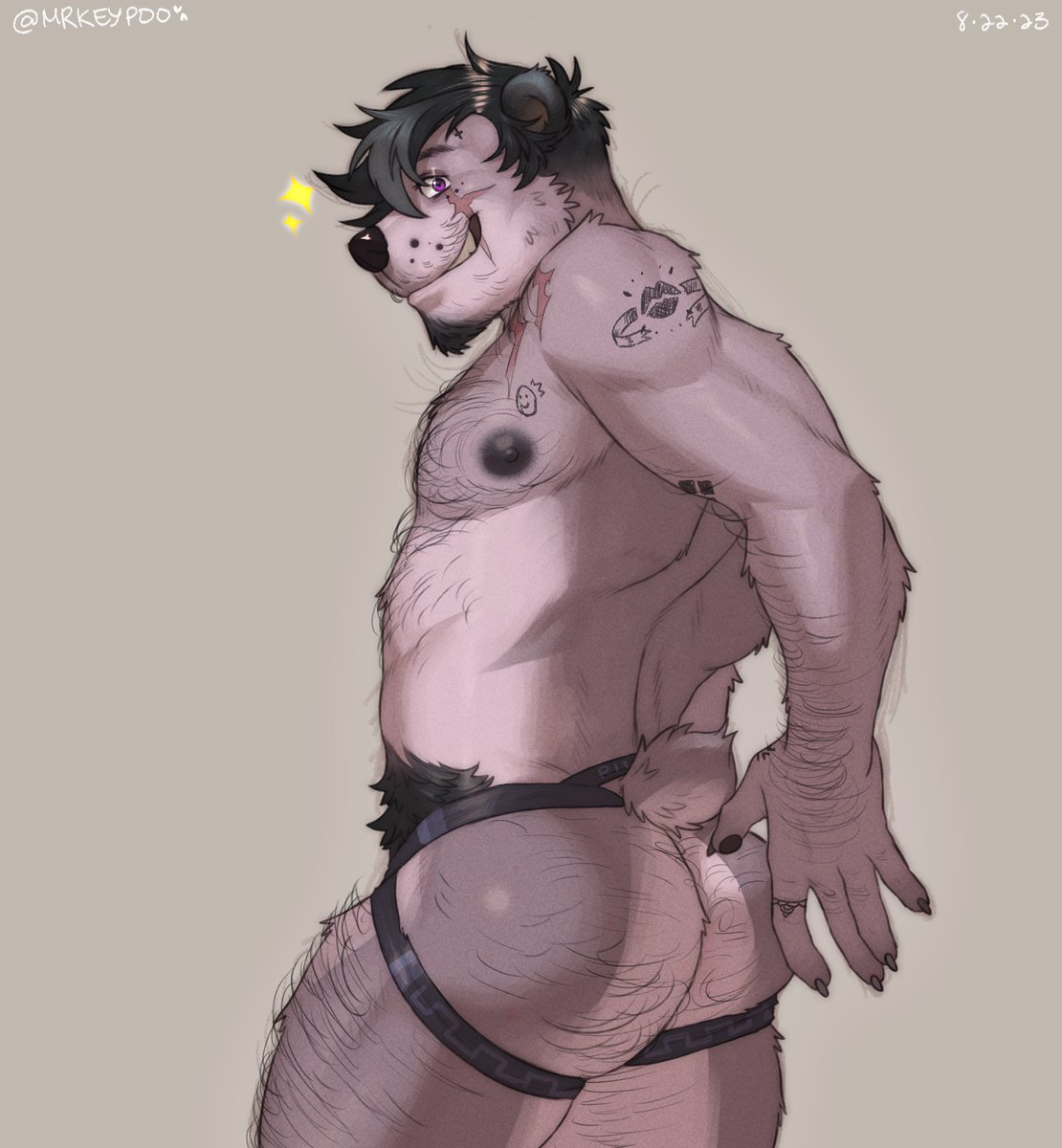 hairy bear boy Ricky