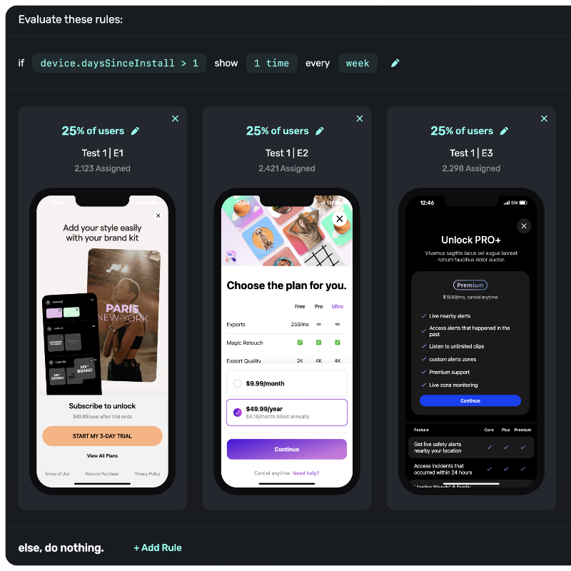 jakemor's tweet photo. 🙊 this is how all the best ios apps up their revenue - this tool lets you run experiments without shipping updates