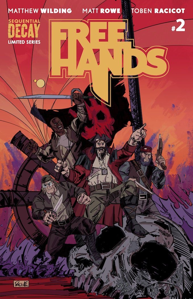 MatthewWilding's tweet photo. The last survivor of an 18th century pirate crew is forced to "confess" the circumstances of his mutiny and subsequent swashbuckling in FREE HANDS, a historical noir comic on KICKSTARTER until this Thursday!

#JoinTheCrew tonight!

https://t.co/q1R7ALAXLe https://t.co/xrmPV0xkuI