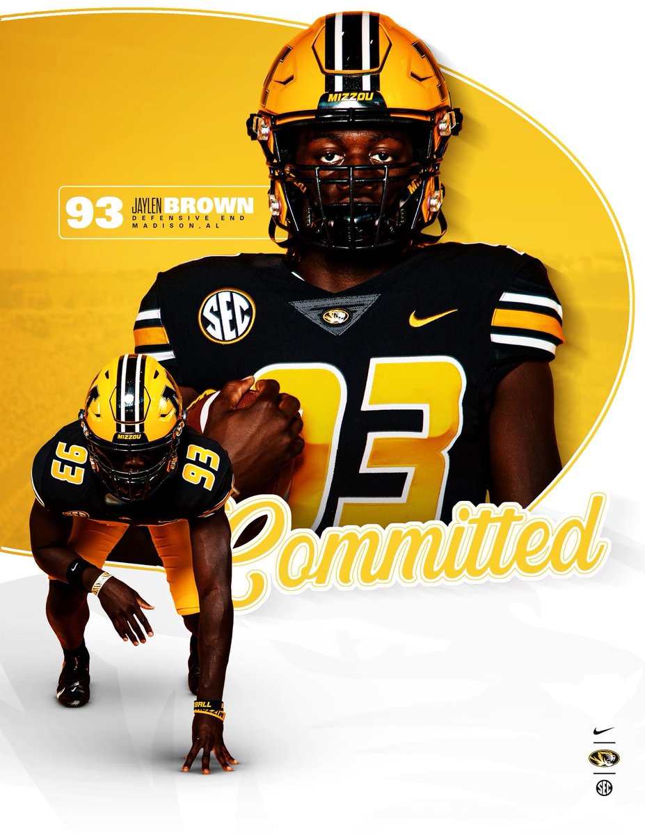 Committed!! <a href="/MizzouFootball/">Mizzou Football</a> <a href="/CoachDrinkwitz/">Eliah Drinkwitz</a> <a href="/coach_peoples/">Kevin Peoples</a> <a href="/RyanTrichel/">Ryan Trichel</a> <a href="/MaureyBland6/">Maurey Bland Jr.</a> <a href="/JCJetsFootball/">James Clemens Jets Fb</a> <a href="/JCFB_Recruiting/">JC Football Recruiting</a> <a href="/Coach_ABurke/">Austin Burke</a> <a href="/CoachMcgehee/">Chad McGehee</a> <a href="/AL7AFootball/">Alabama7AFootball</a>