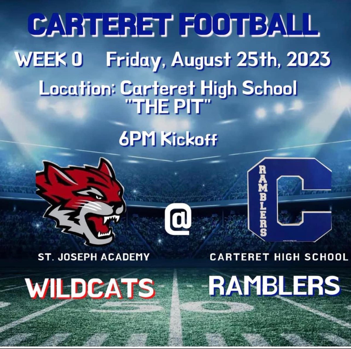 #Ramblers #RamblersFootball <a href="/CarteretHS/">Carteret High School</a> <a href="/CHSRamblers/">Carteret Ramblers</a>