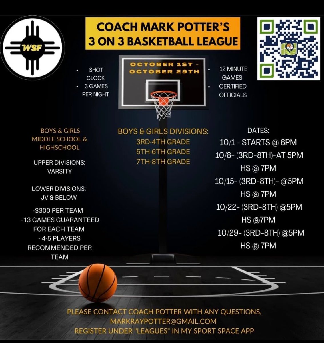 markpotterD2UP's tweet photo. Coach Potter’s 3 on 3 Basketball League. Registration is live. PLEASE SHARE! https://t.co/3SEYQ1RJ05