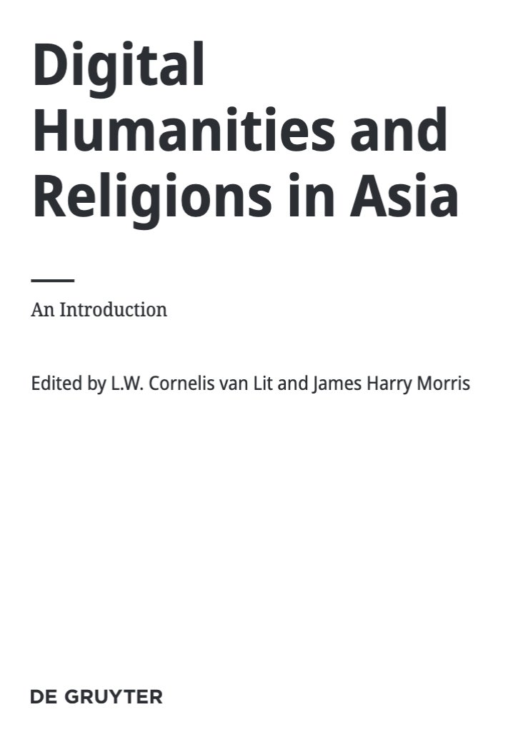 JHMorris89's tweet photo. First proofs for #DigitialHumanities and #Religions in Asia coming out later this year with @degruyter_pub and edited by @LWCvL and myself!
Exciting stuff! https://t.co/keIPPvR2W7