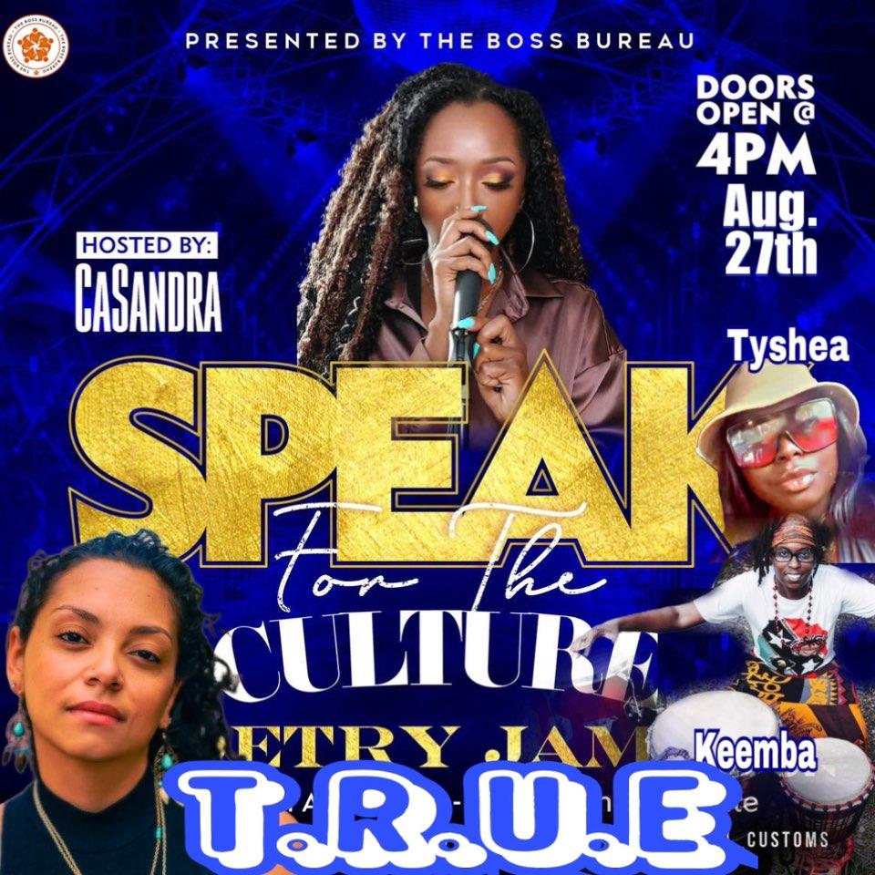 MusicbyTrue's tweet photo. SUNDAY AUGUST 27TH Come support your girl and an amazing lineup of other artists!
📢 Register your tickets on Eventbrite to enter a raffle to win 2 free drinks at the show‼️‼️‼️👇🏾
https://t.co/Nmt6zbZRkx
💥 FREE ENTRY‼️ 💥 FREE FOOD‼️
#musicbytrue #speakfortheculture https://t.co/d2BG9NgTYs