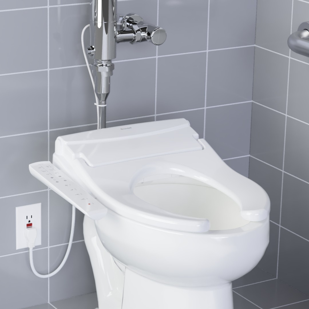 The first electronic bidet designed for public restroom use: It’s ours.
Read the press release at prn.to/45IE9Tb
Learn more at Brondell.com.