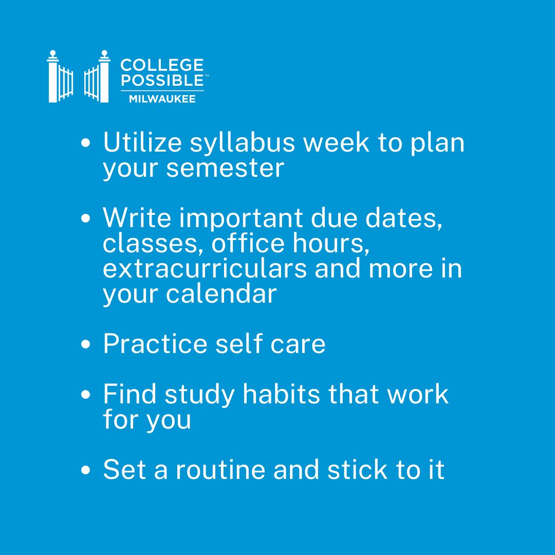 Check out these back to school tips to prepare you for success this semester!