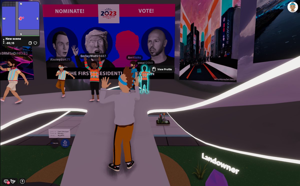The First Metaverse Presidential Election tweet media