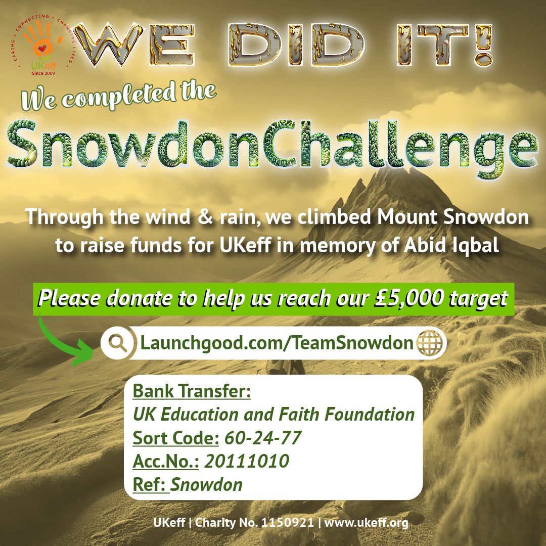 oldham_ukeff's tweet photo. We made it despite the torrential rain and blizzards winds. So proud of the youngest trekker aged 9 who made it to the summit. Please show your support https://t.co/PbvOHswJBj https://t.co/LAwfsSu1ao