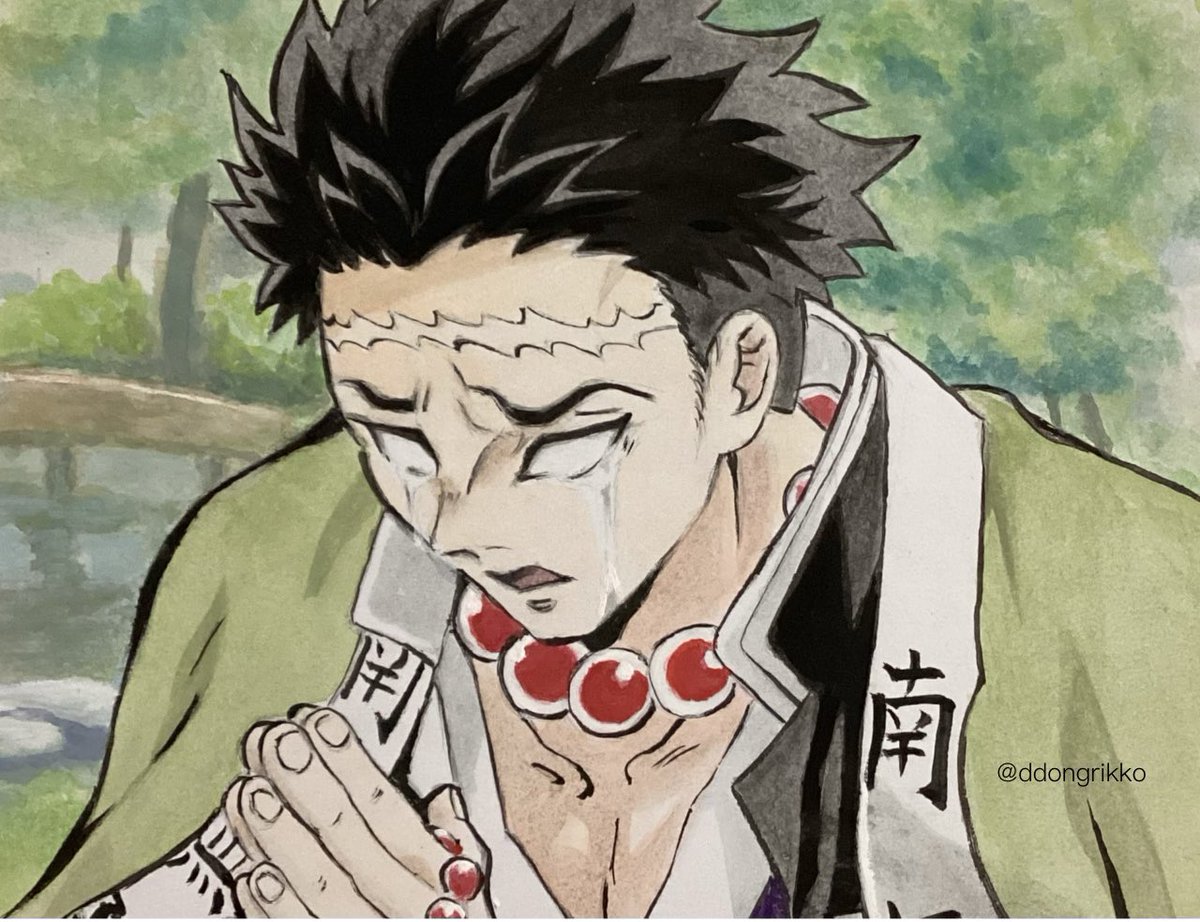 #悲鳴嶼行冥誕生祭2023
#悲鳴嶼行冥生誕祭2023
おめでとうございます㊗️
#悲鳴嶼行冥　#模写