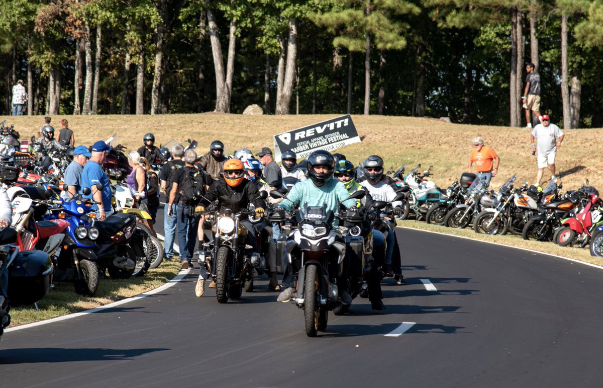 Meet us at the Proving Grounds all weekend long October 6-8 to take a ride on one of the demo bikes from BMW, Triumph, Royal Enfield, CF Moto, KTM, Indian, Yamaha, or Ryvid! Registration begins at 8 AM each day! 😎🏍️ #BVF23