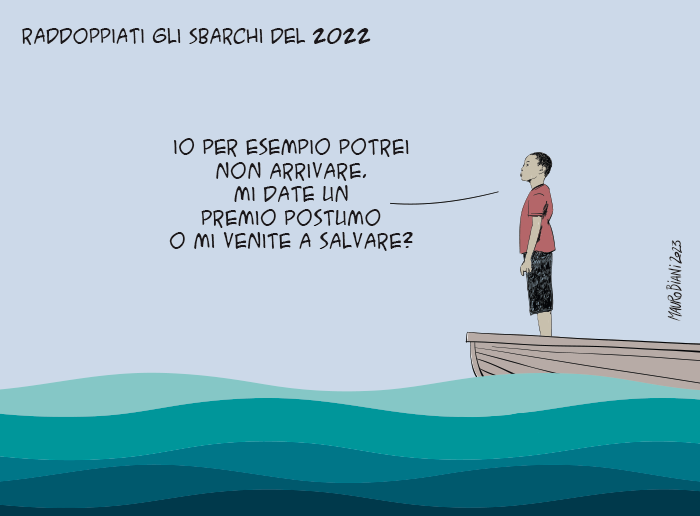 nonsonpago1's tweet photo. "#Raddoppiati gli #sbarchi del 2022"
"Io per esempio potrei non arrivare.
Mi date un #premio #postumo o mi venite a #salvare?"
Fantastico Mauro, grazie...👏👏👏
#Biani !❣️
Premio postumo... 🤬
#GovernoMeloni
@maurobiani oggi su @repubblica https://t.co/xu31FULT7u