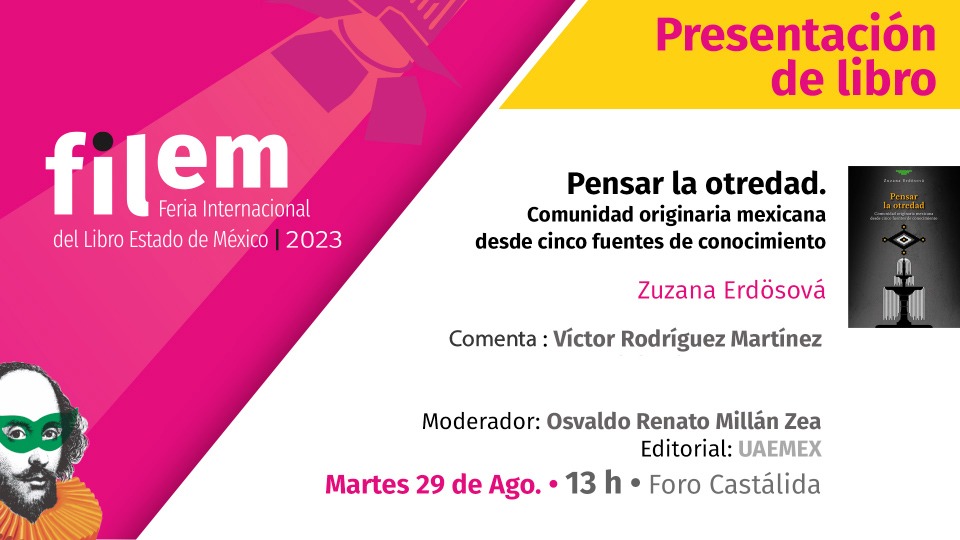Editor_UAEMex's tweet photo. Acude a la presentación del libro “Pensar la otredad. Comunidad originaria mexicana desde cinco fuentes de conocimiento” en la @Filem_Mx
📆 Martes 29 de agosto
⏰ 13:00 h
📍Foro: Castálida
#SomosUAEMéx #LetrasEnRed #ConectaFilem
@SDC_UAEMex @UAEM_MX https://t.co/OhwfIt5R1c