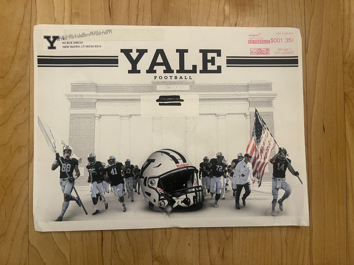 Thank you @CoachRenoYale and @yalefootball for the game invite! Looking forward to traveling to New Haven to watch a game! @ESDFootball_ @ESD_strength @SSmith_II @TXPSPodcast @TXPrivateFBGuy