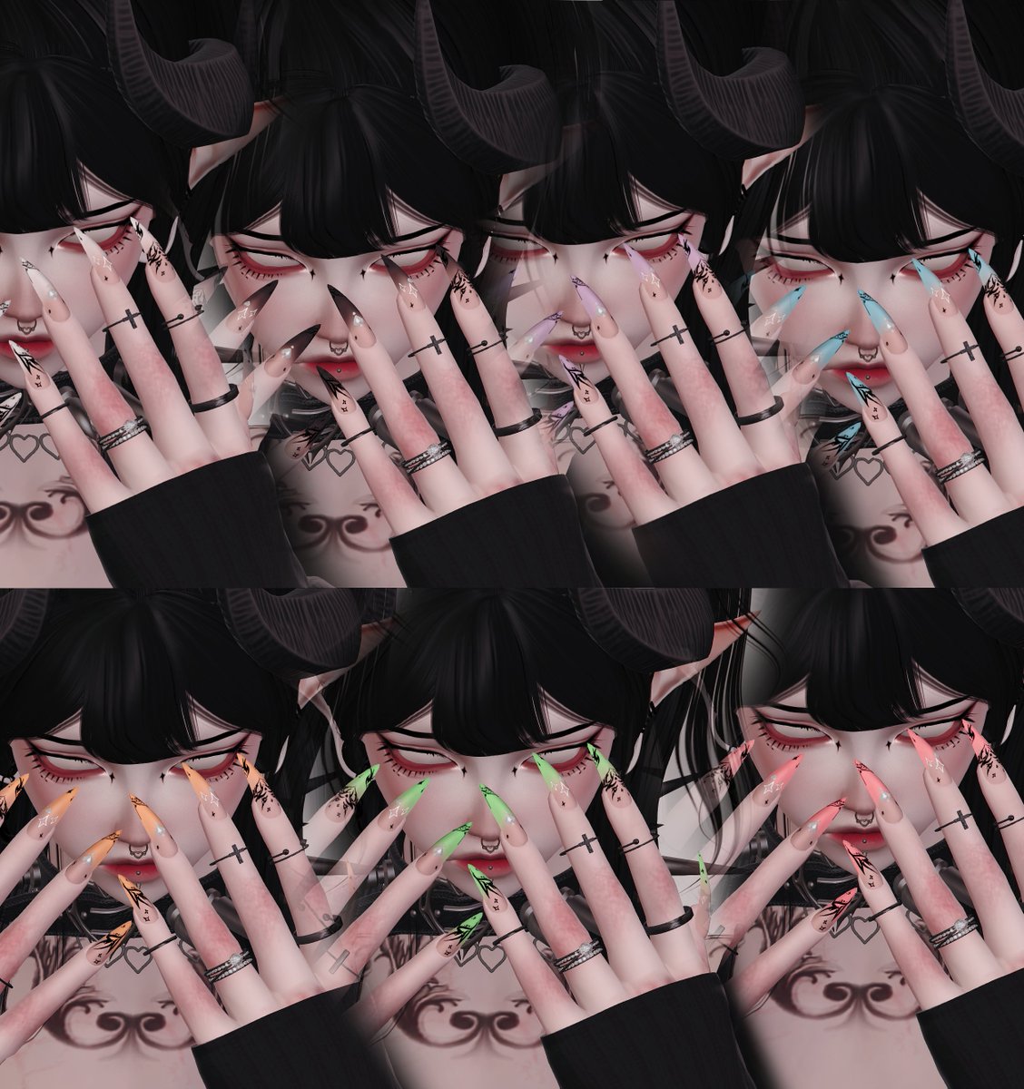 badd0g_'s tweet photo. scandal ₊˚ ⊹ nails are outtt !
claws &amp; femmicure version w/ 7 different tip colors 
ฅ꒰˵> ˕ <˵꒱ฅ *ੈ✩ ♡

https://t.co/hJU4MHzrTu https://t.co/4i3DG9avIv