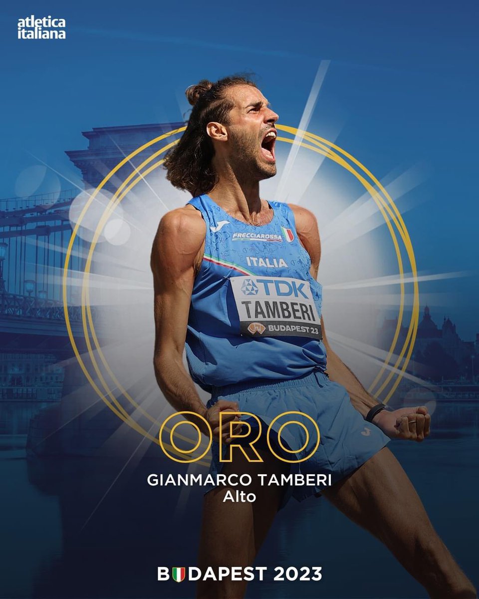 Complimenti a Gianmarco #Tamberi, una medaglia d’oro di portata storica nel salto in alto, con lui il nostro Paese è sulla cima del mondo! 🇮🇹