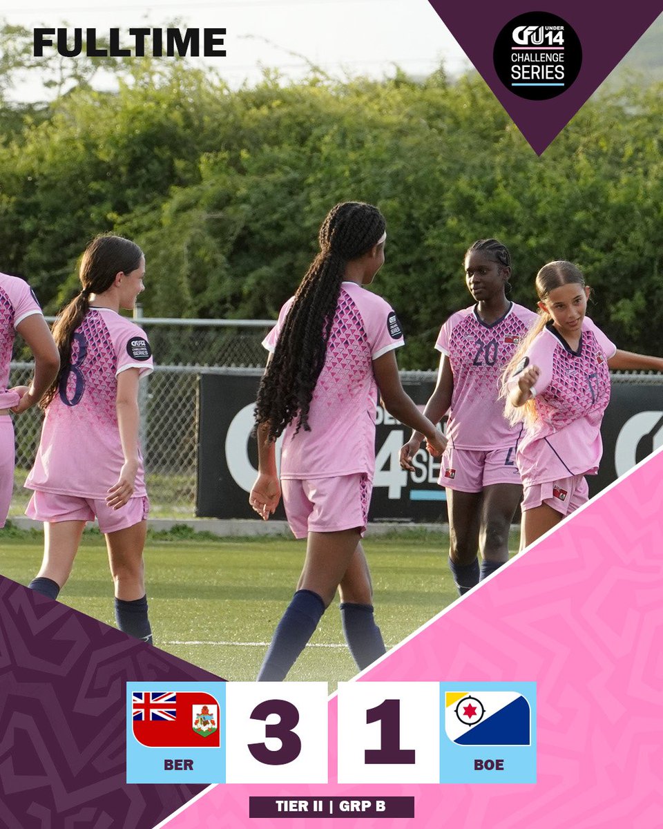 CFUOfficial's tweet photo. FULL-TIME:
BER 3-1 BOE
#cfufootball #caribbeanfootball #thefuturestartsnow #girlsplayfootball https://t.co/RisiTVsphT
