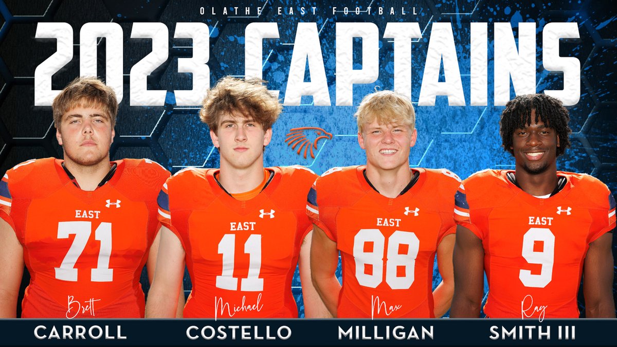 Introducing your @OEHawksFootball 2023 Captains! #HawkProud #FINISH